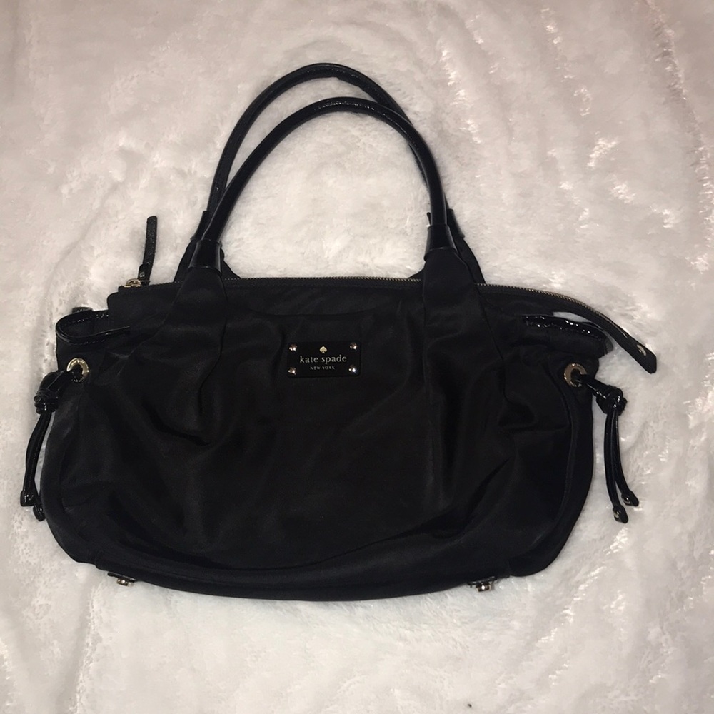 kate spade black top handle bag preowned